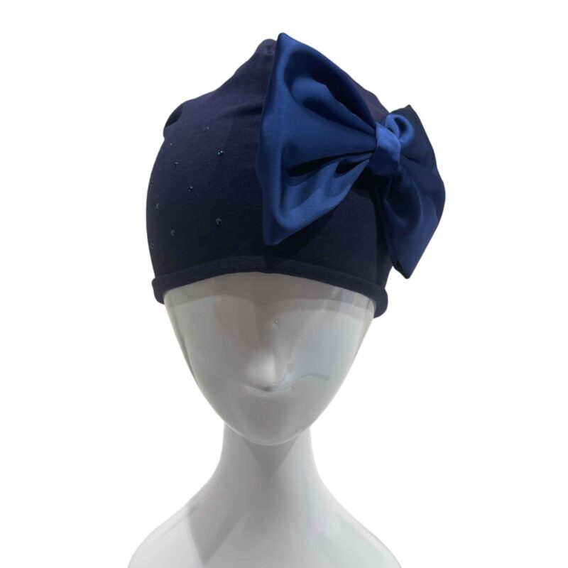 CAPPELLO COTONE - BLU FIOCCO BLU RASO